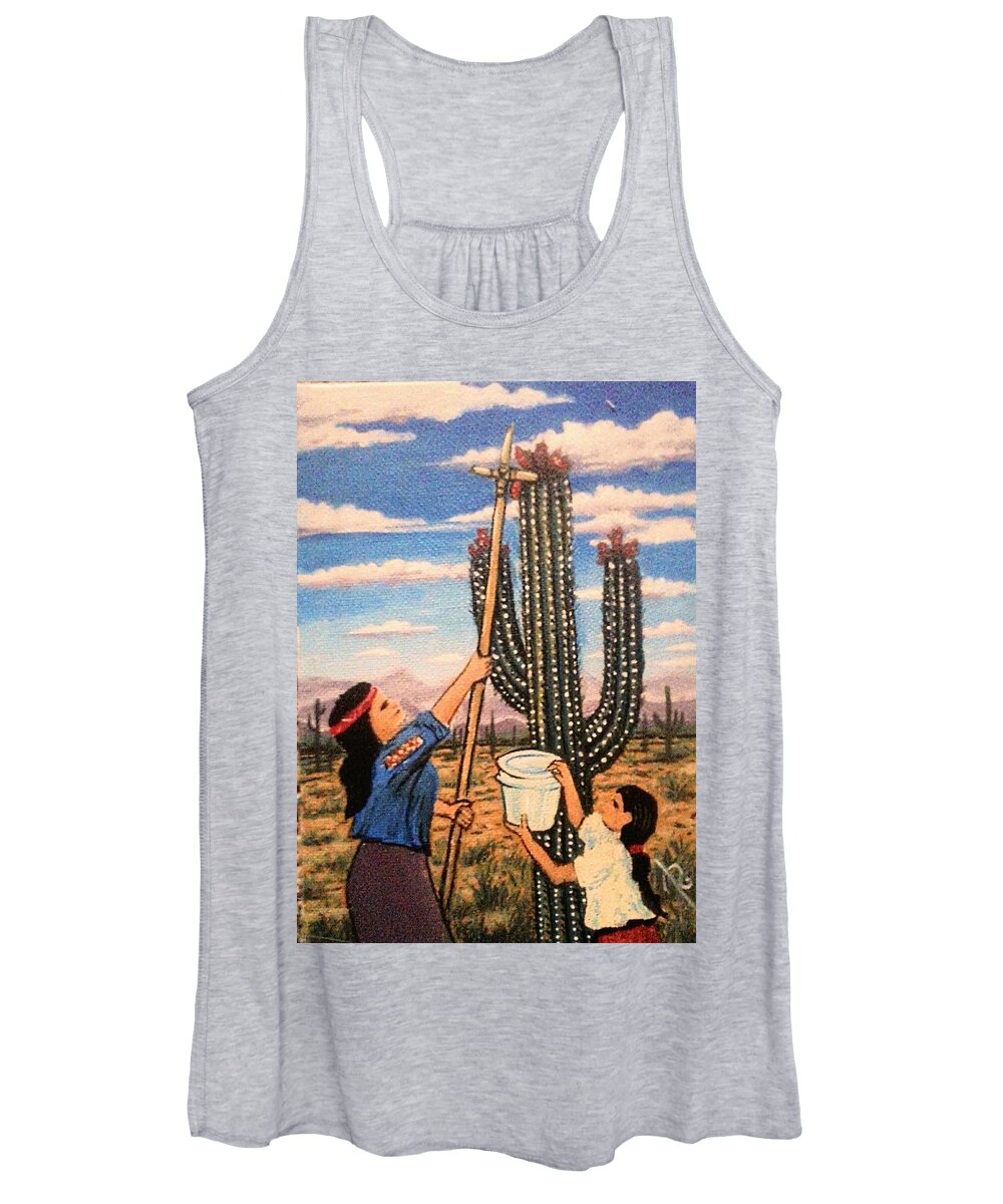  Women's Tank Top featuring the painting Harvesting 2 by James RODERICK