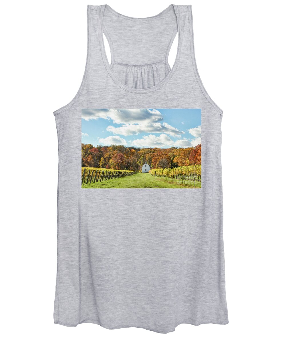 Lake Ontario Women's Tank Top featuring the photograph Hidden Bench by Marilyn Cornwell
