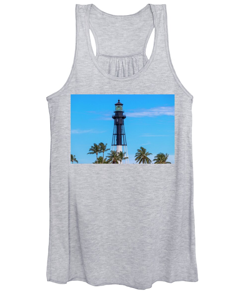 Lighthouse Women's Tank Top featuring the photograph Hillsboro Inlet Lighthouse by Blair Damson