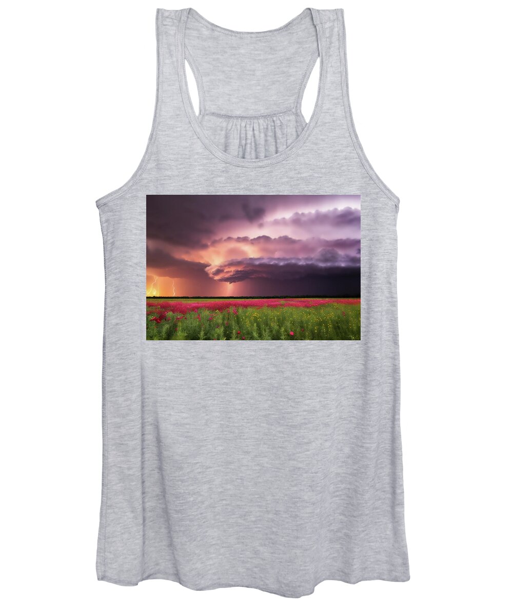 Fantasy Photography Women's Tank Top featuring the digital art Hints of Rotation by Ally White