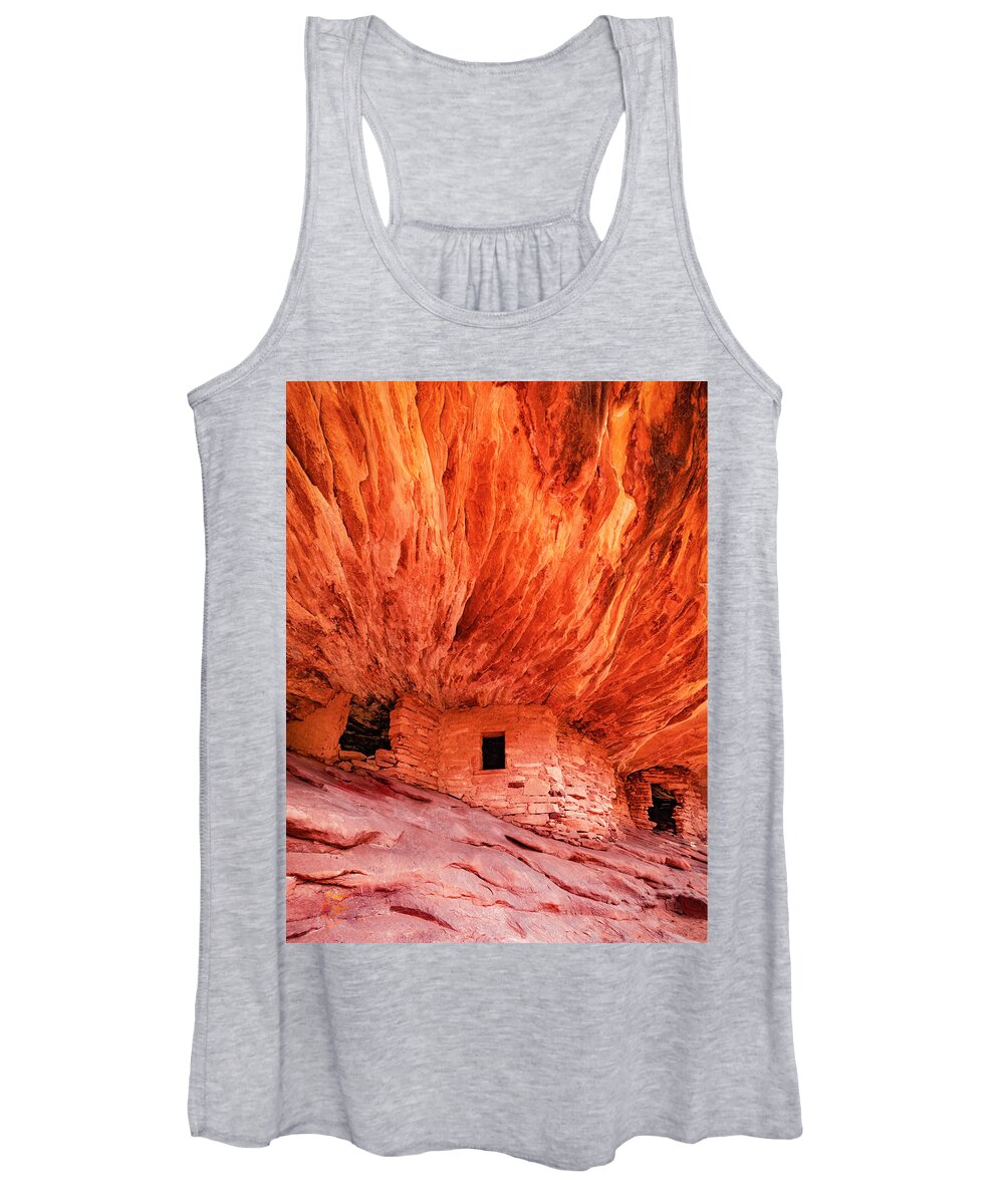 Amaizing Women's Tank Top featuring the photograph House on Fire by Edgars Erglis