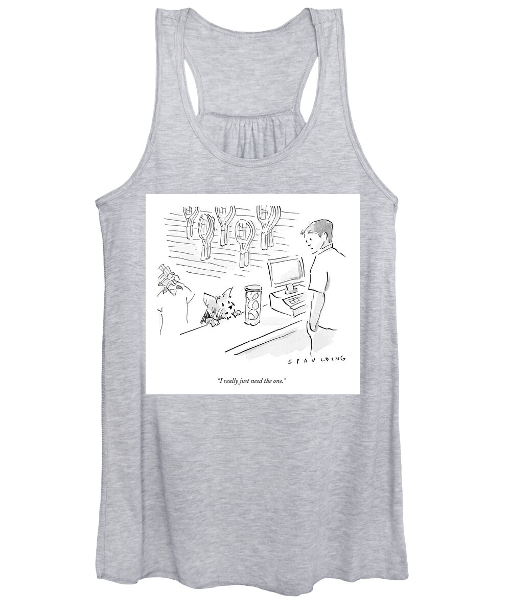I Really Just Need The One. Women's Tank Top featuring the drawing I Really Just Need The One by Trevor Spaulding