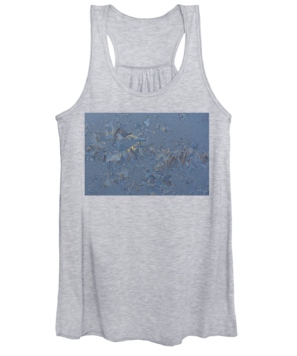 Focus Blend Women's Tank Top featuring the photograph Ice Feathers by James Covello