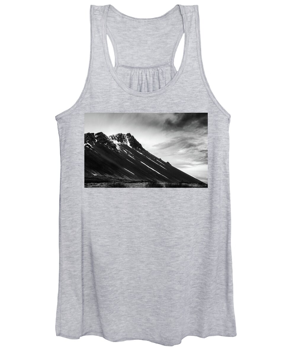 Iceland Women's Tank Top featuring the photograph Icelandic volcano mountain in winter in Iceland by Michalakis Ppalis