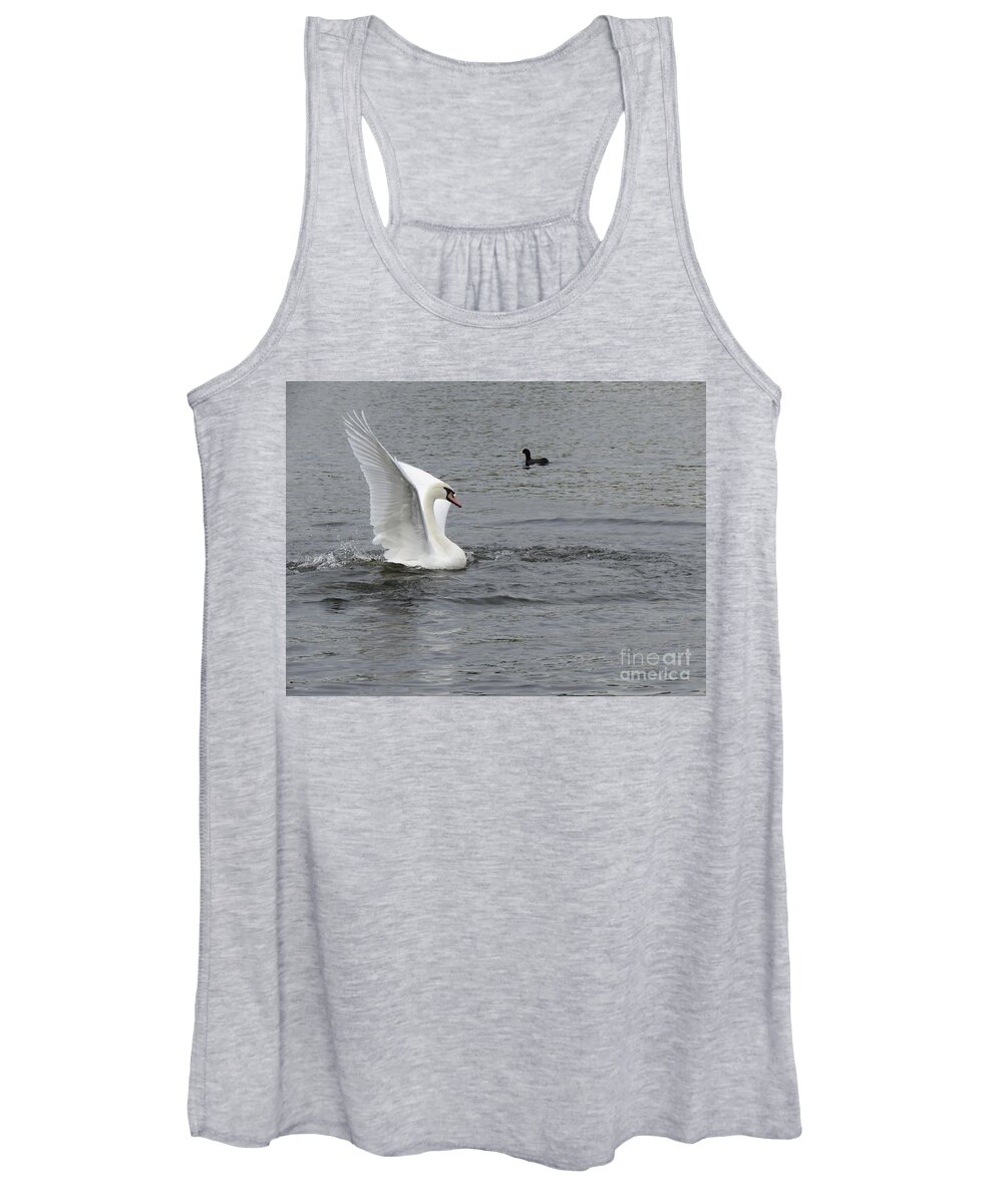 Regents Park Women's Tank Top featuring the photograph In for a Landing by World Reflections By Sharon