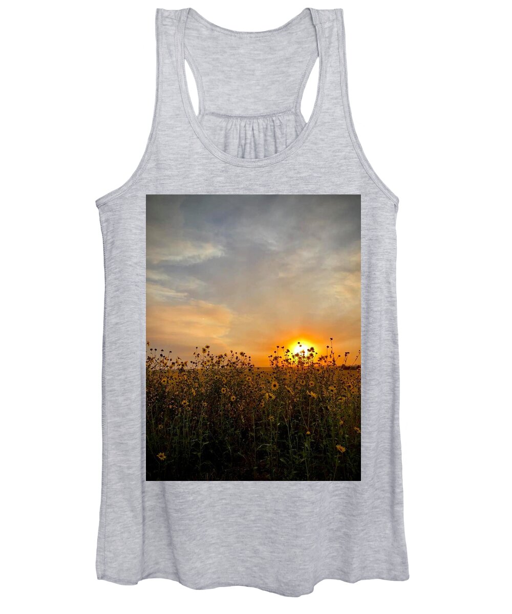 Iphonography Women's Tank Top featuring the photograph iPhonography Sunset 3 by Julie Powell