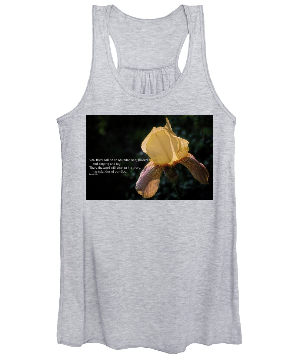 Scripture Women's Tank Top featuring the photograph Isaiah Chapter 35 by George Taylor