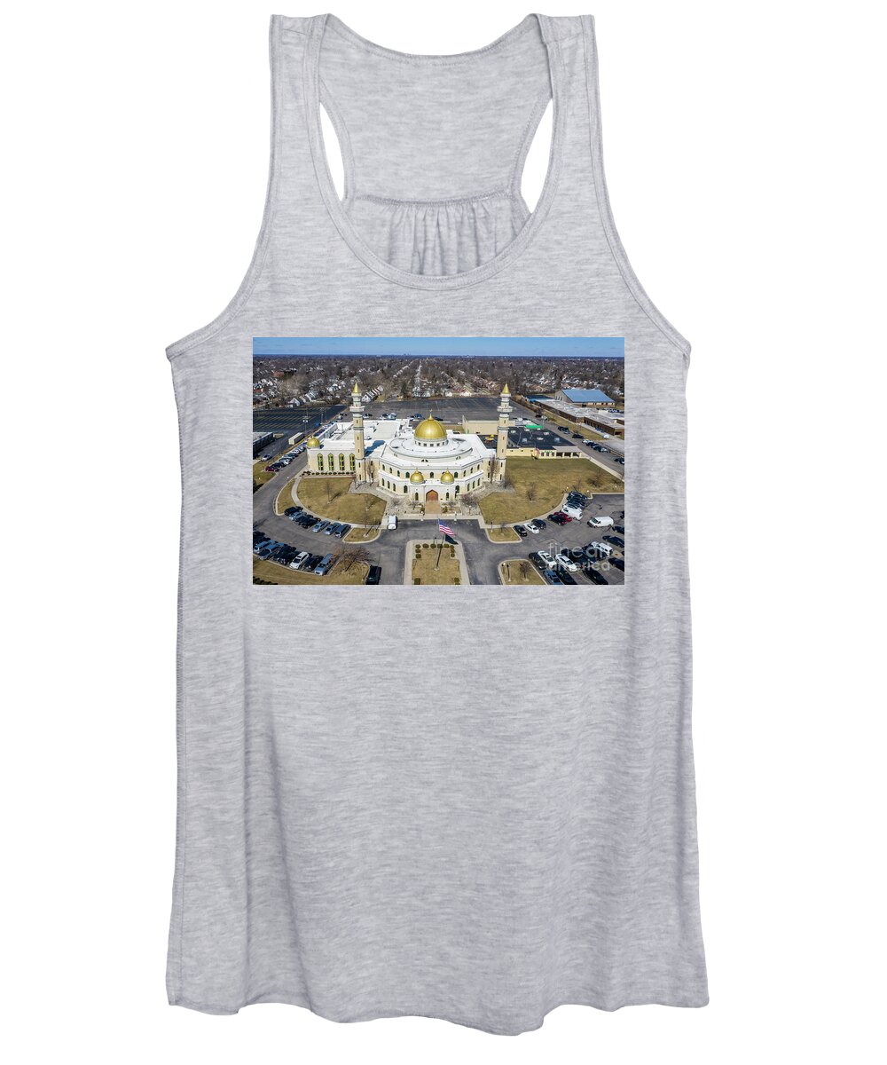 Mosque Women's Tank Top featuring the photograph Islamic Center of America by Jim West