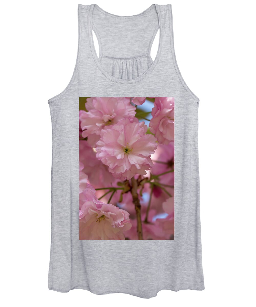 Flower Women's Tank Top featuring the photograph Japanese Flowering Cherry 3 by Dawn Cavalieri