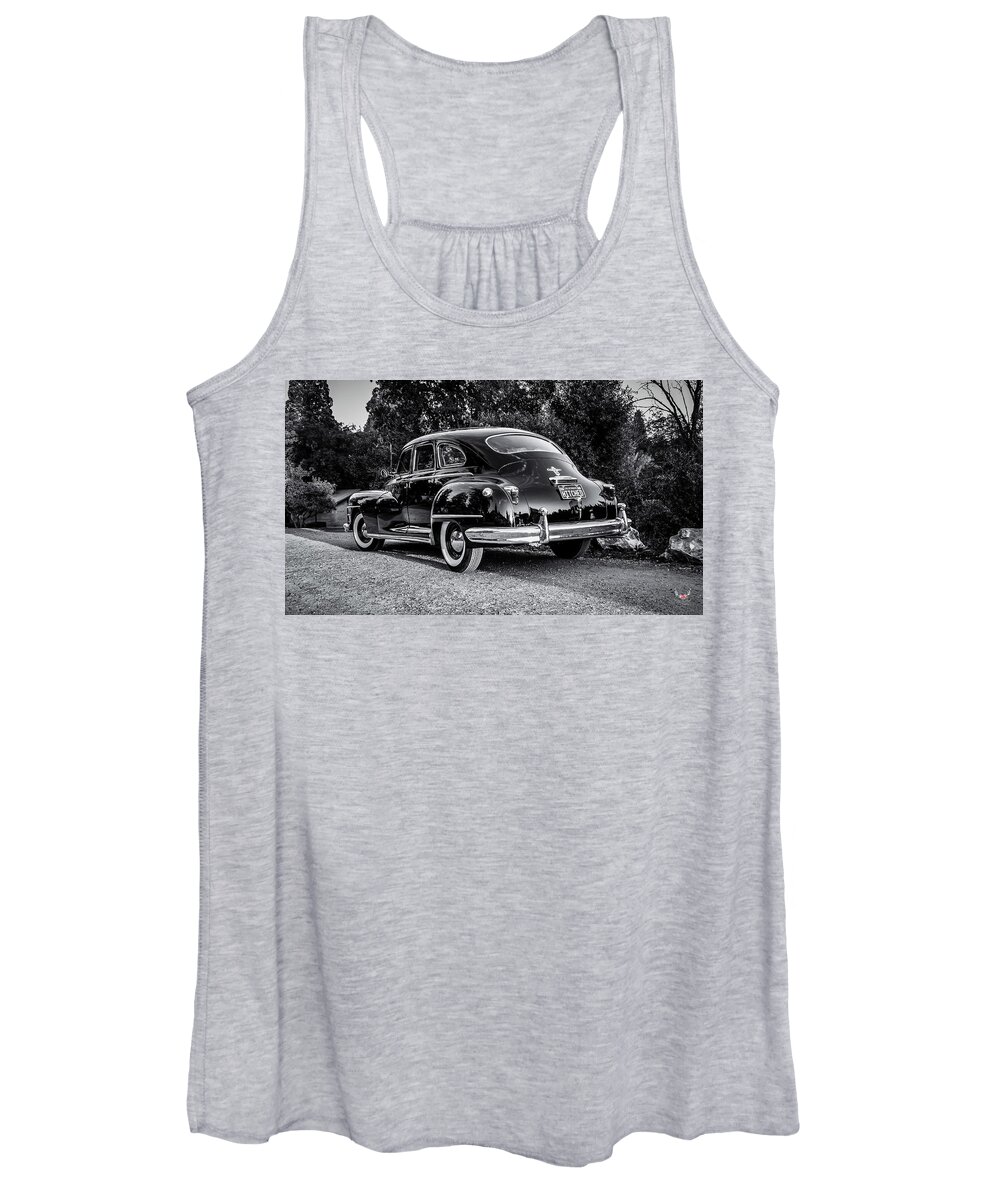 Justmarried Women's Tank Top featuring the photograph Just Married in BW by Pam Rendall