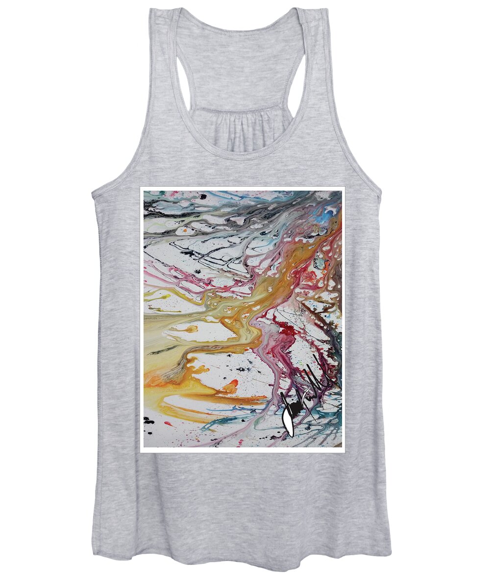  Women's Tank Top featuring the painting Kiss Me Again by Jimmy Williams