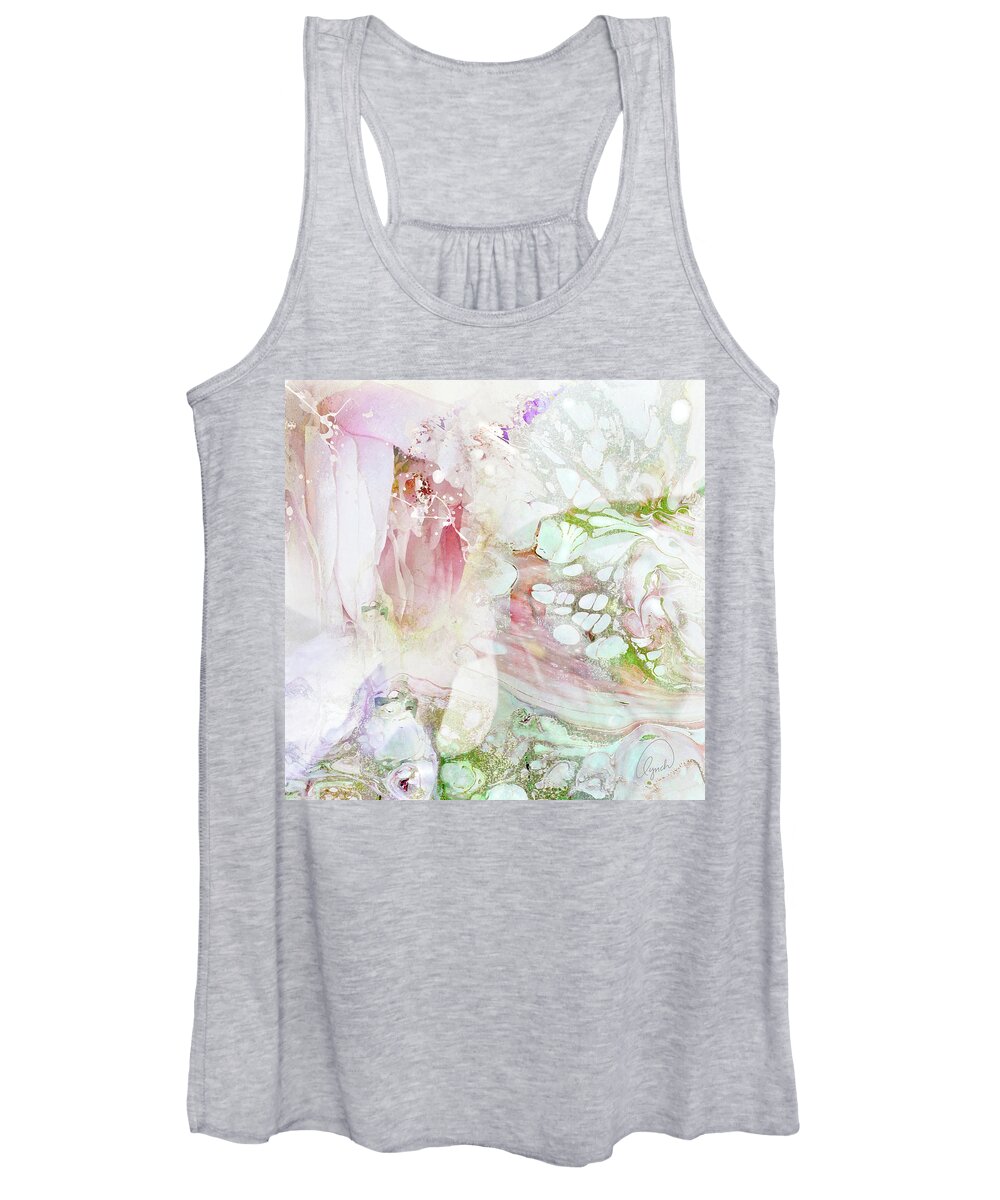 Floral Women's Tank Top featuring the photograph Lady's Slipper by Karen Lynch