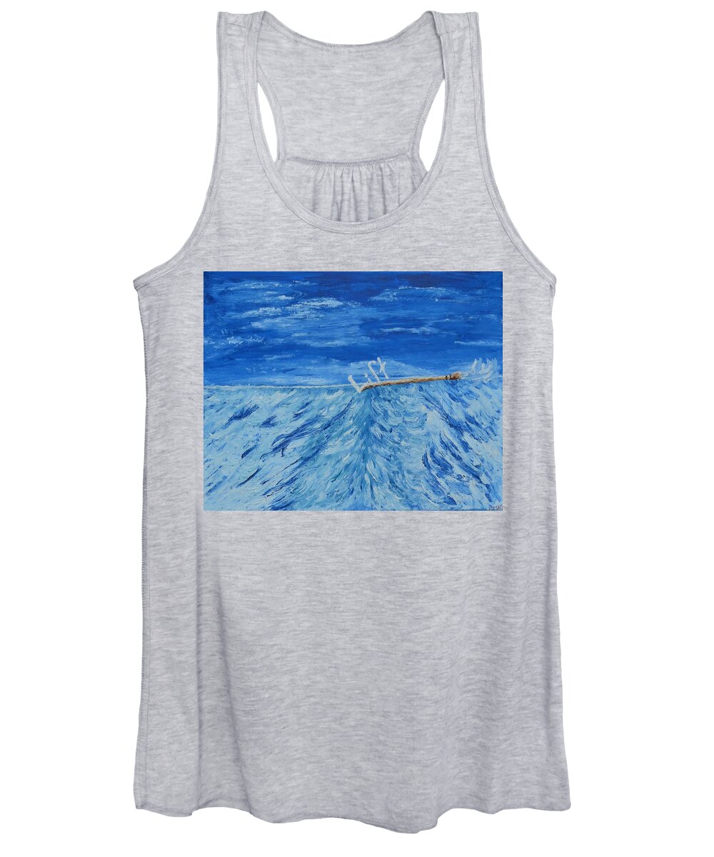 Blue Sky Women's Tank Top featuring the painting Lift by Christina Knight