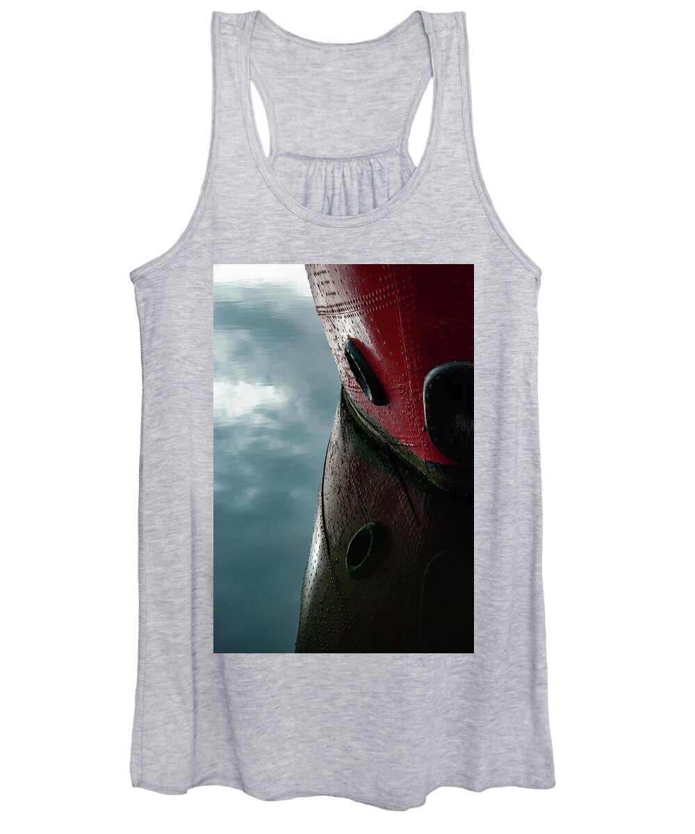 Boat Women's Tank Top featuring the photograph Lightship by Gavin Lewis