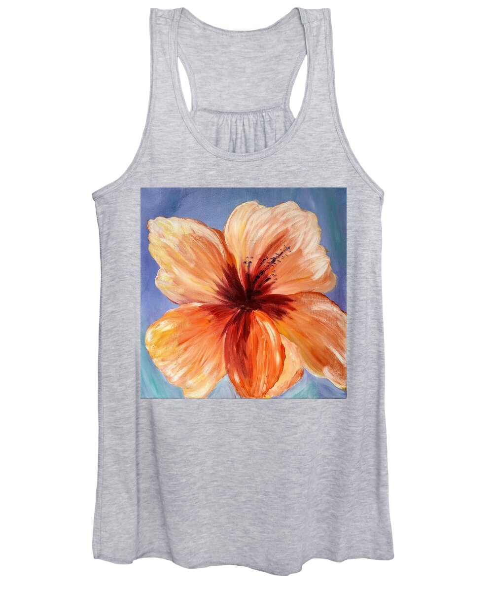Lily Women's Tank Top featuring the painting Lily Beauty by Lynne McQueen