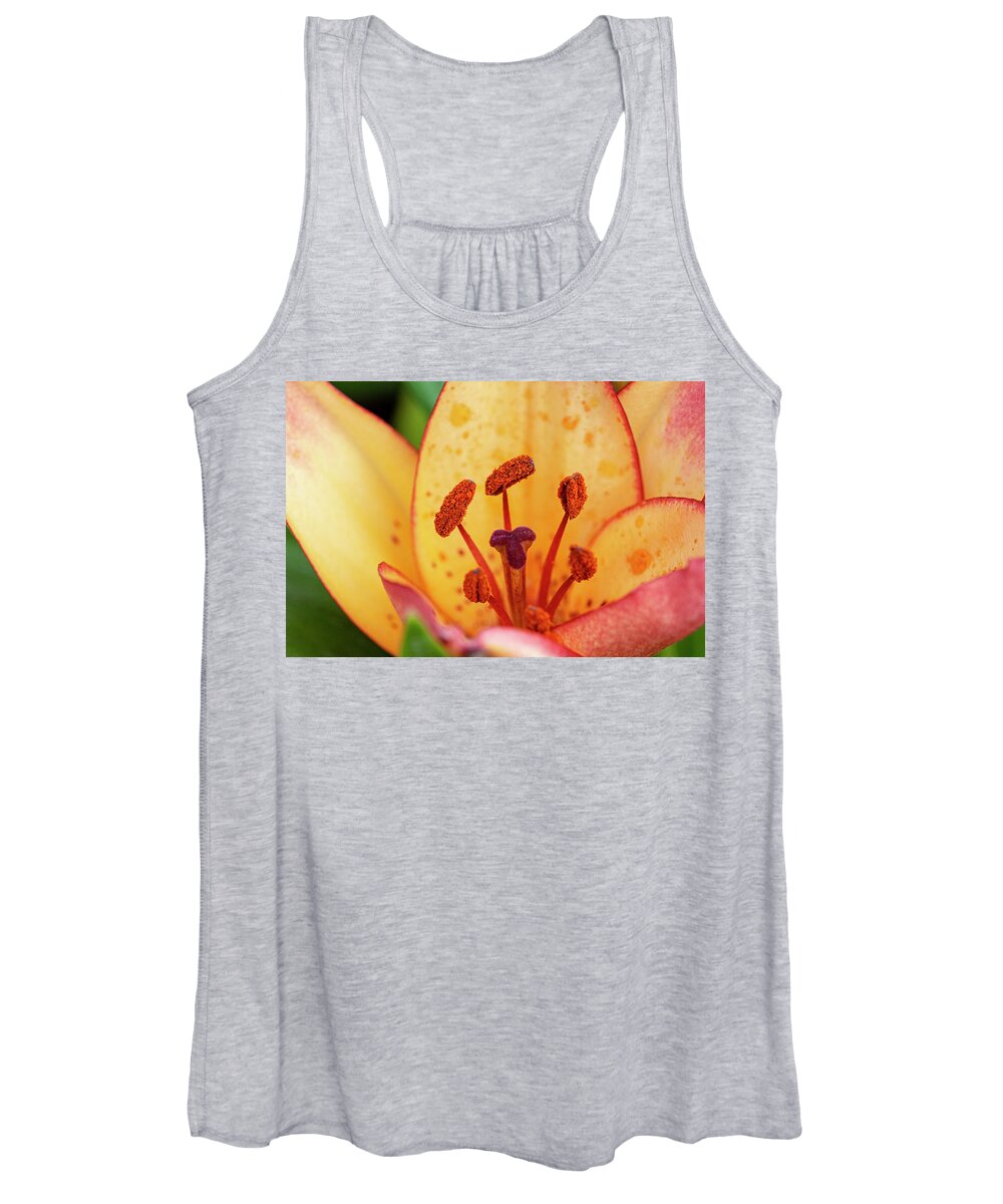Lily Women's Tank Top featuring the photograph Lily macro by Gareth Parkes