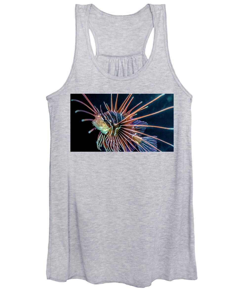 Lionfish Women's Tank Top featuring the photograph Clearfin Lionfish by WAZgriffin Digital