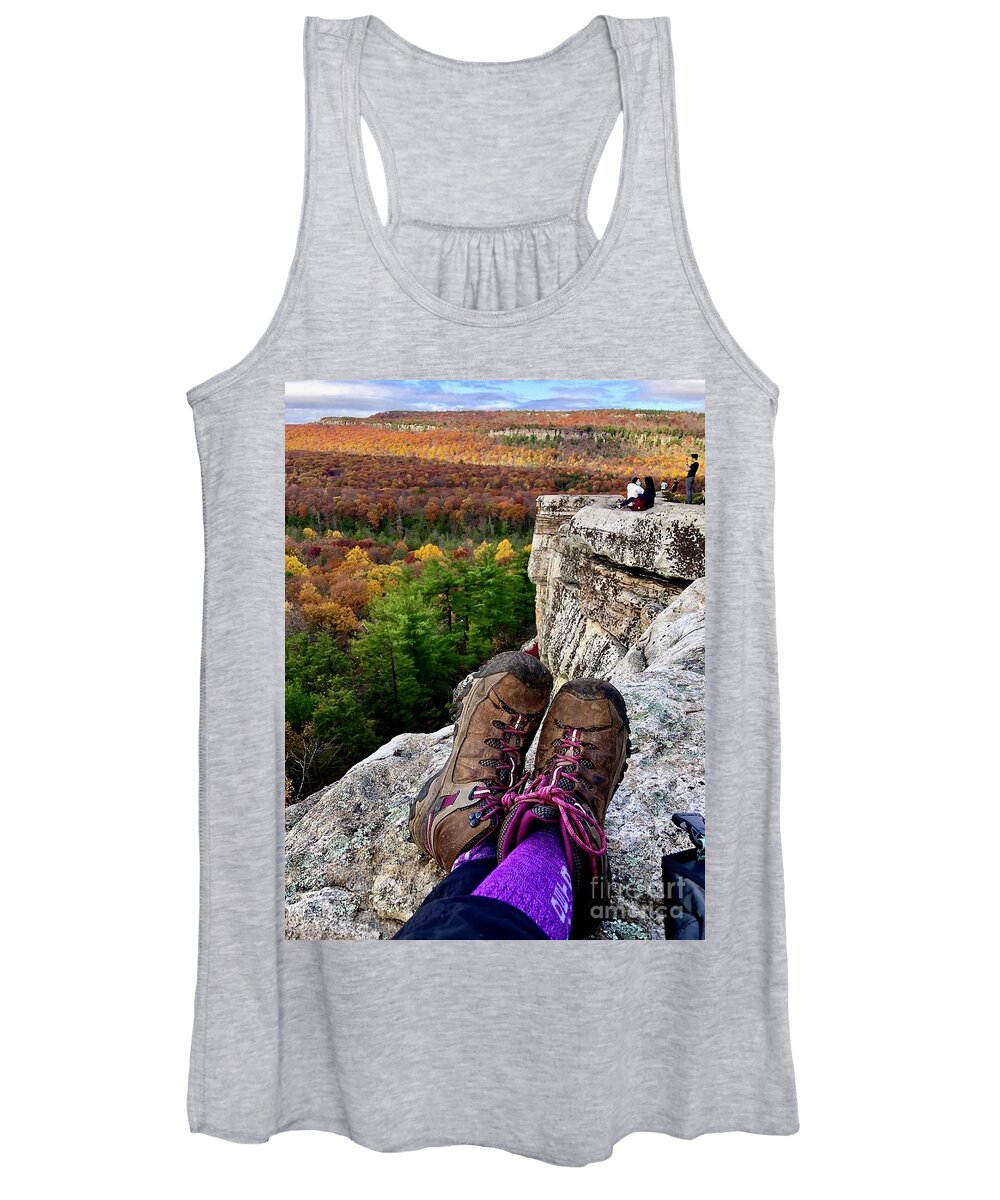 #gertrude's Nose Women's Tank Top featuring the photograph Looking Down From The Nose by Cornelia DeDona