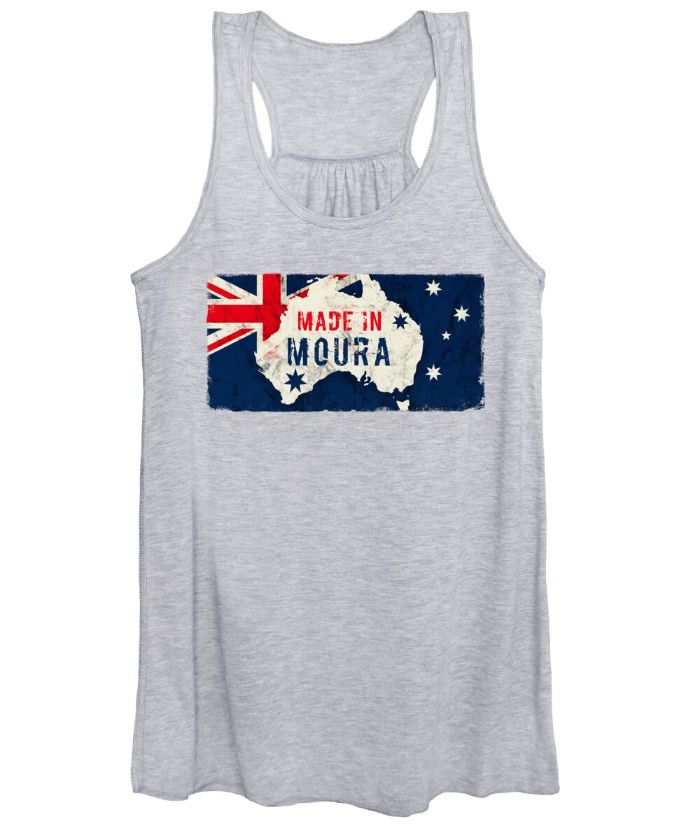 Moura Women's Tank Top featuring the digital art Made in Moura, Australia by TintoDesigns