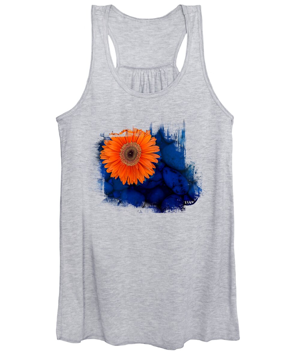 Daisy Women's Tank Top featuring the photograph Magnificent Orange by Elisabeth Lucas