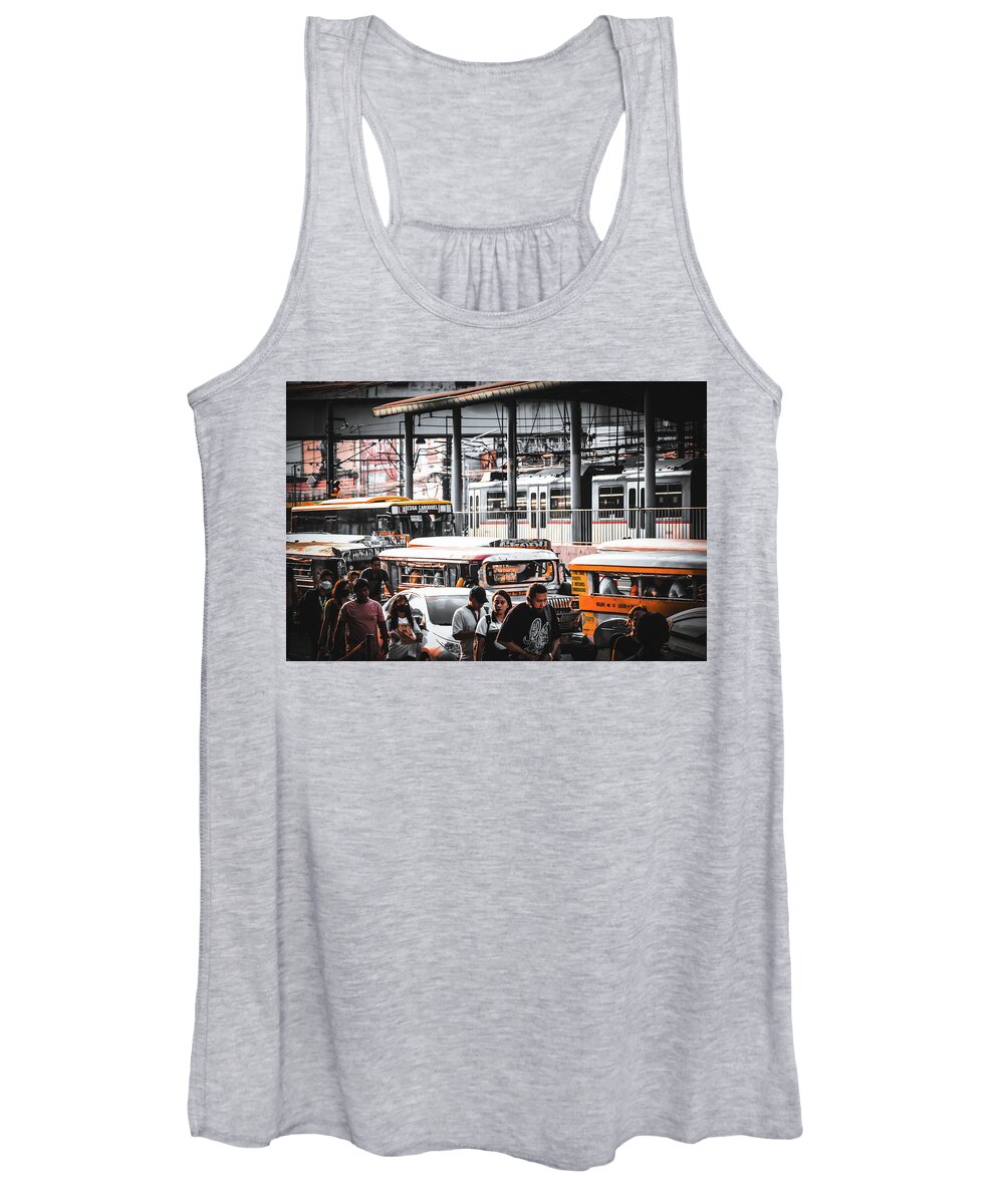 Manila Women's Tank Top featuring the photograph Manila, Philippines 3i by Brian Reaves