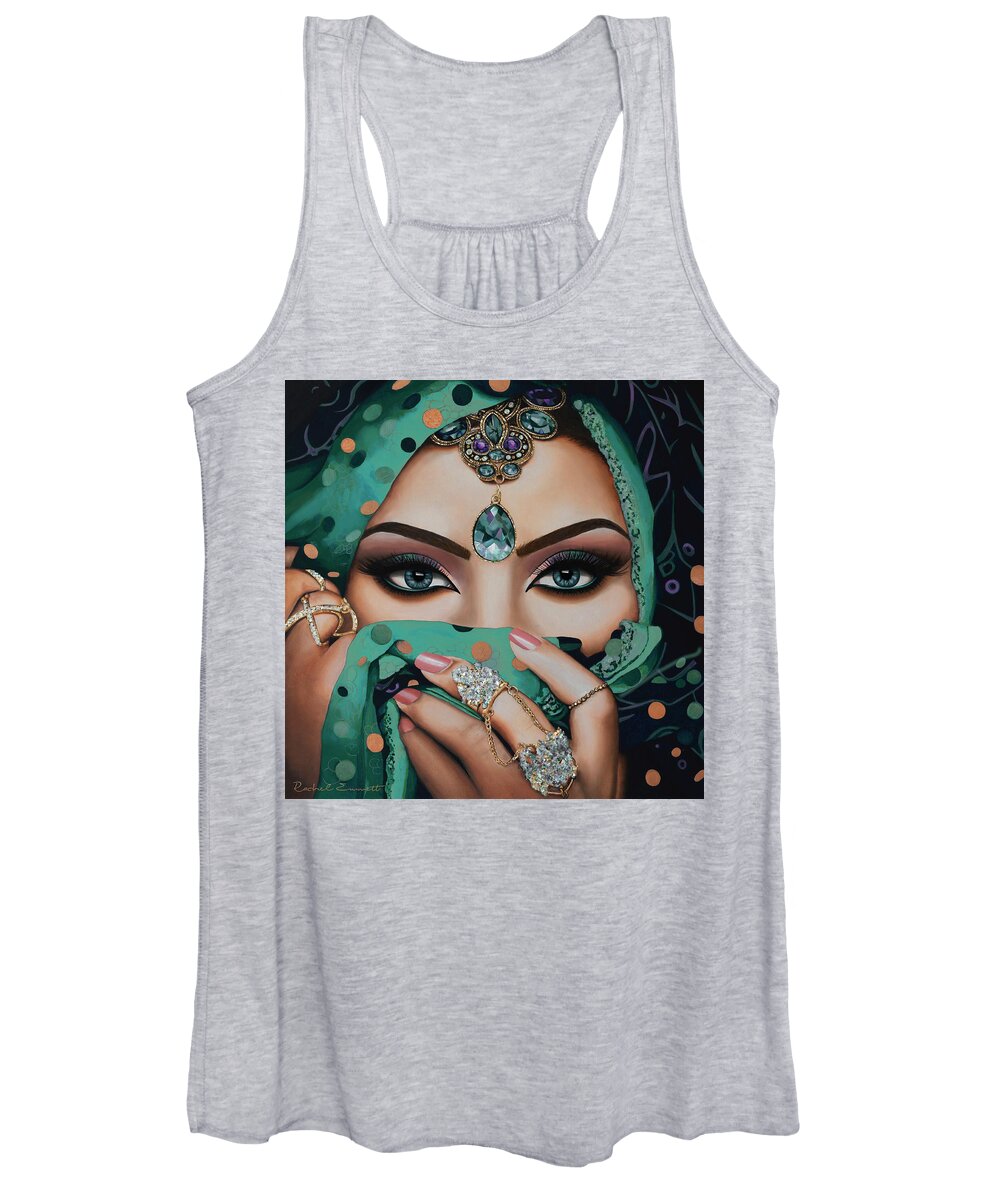 Mariam Women's Tank Top featuring the painting Mariam by Rachel Emmett