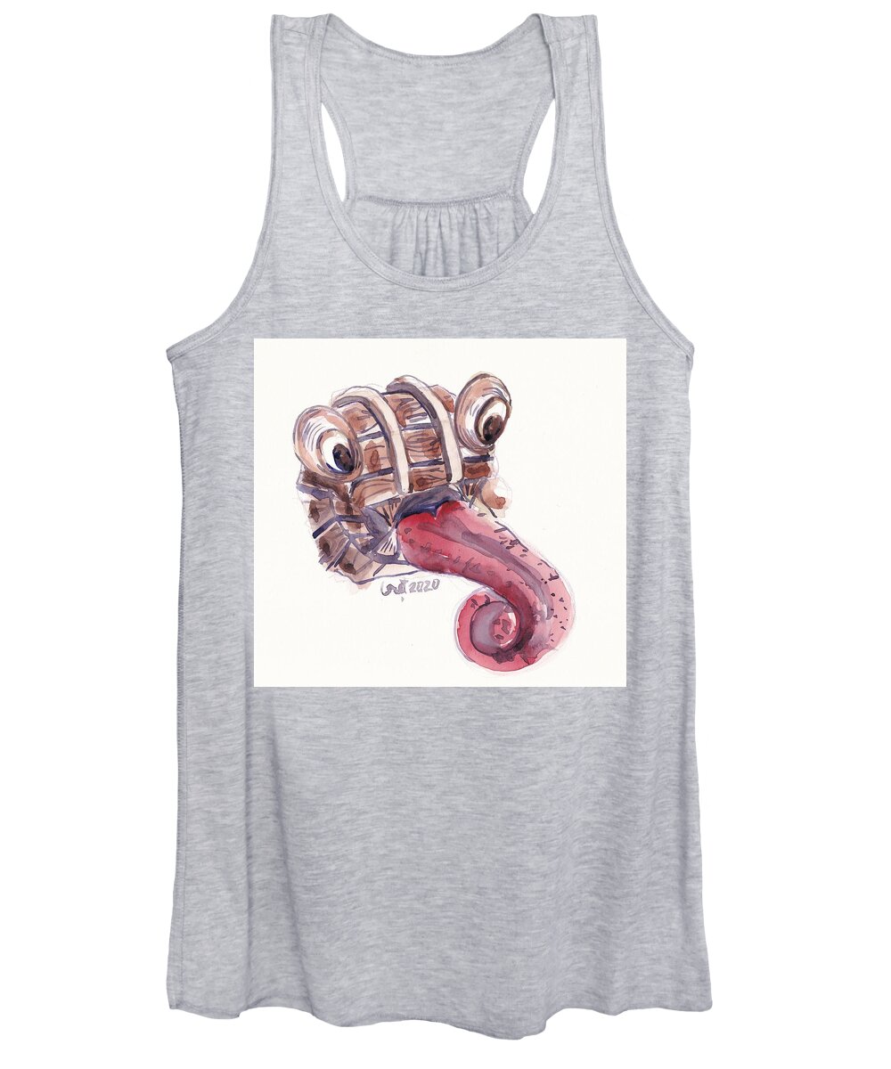 Miniature Women's Tank Top featuring the painting Mimic by George Cret
