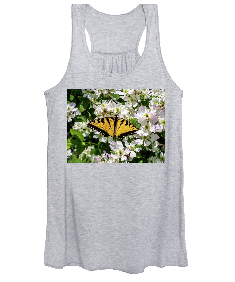 Animals Women's Tank Top featuring the photograph Monarch Butterfly by Louis Dallara