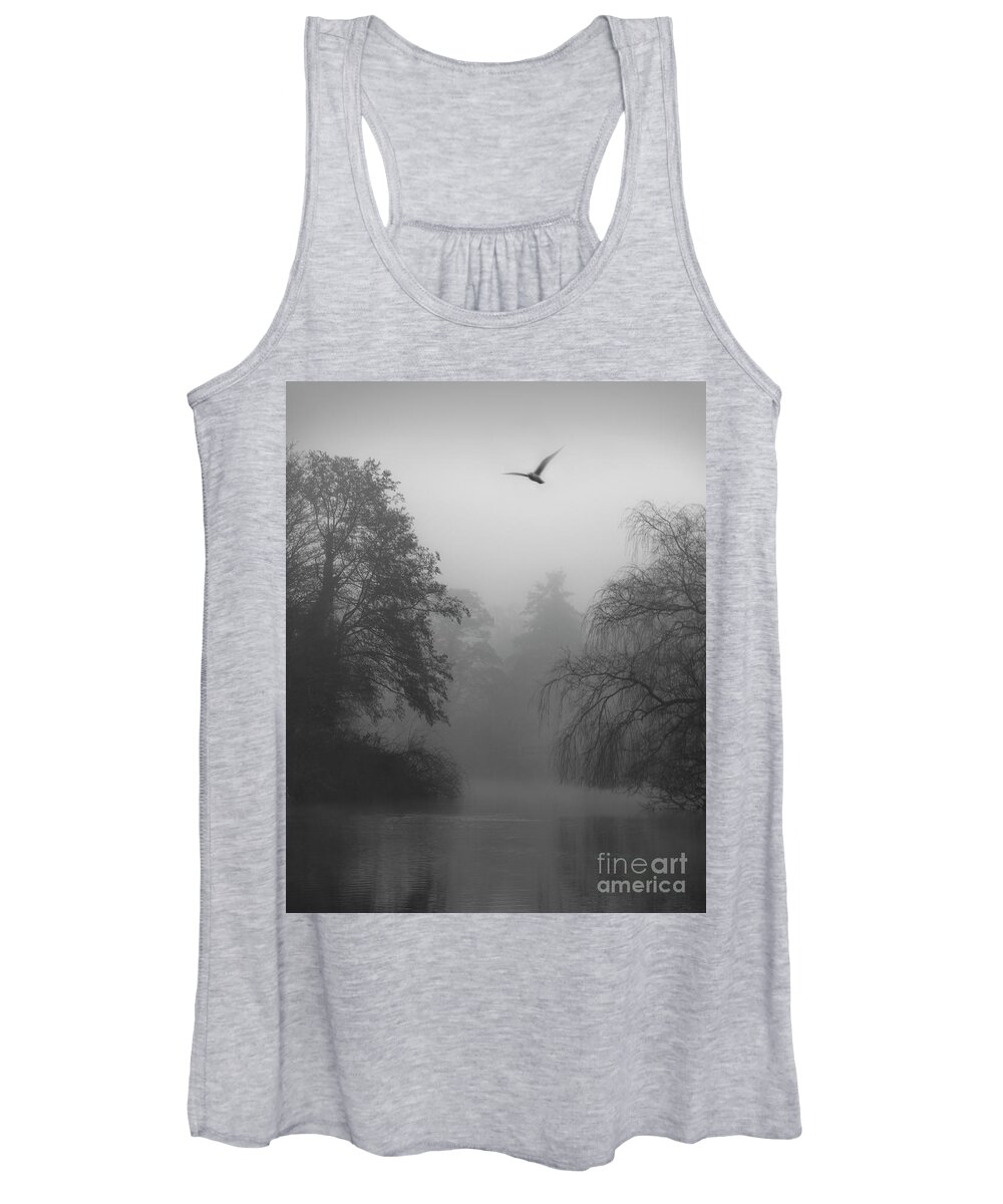Misty Women's Tank Top featuring the photograph Morning Flight by Daniel M Walsh