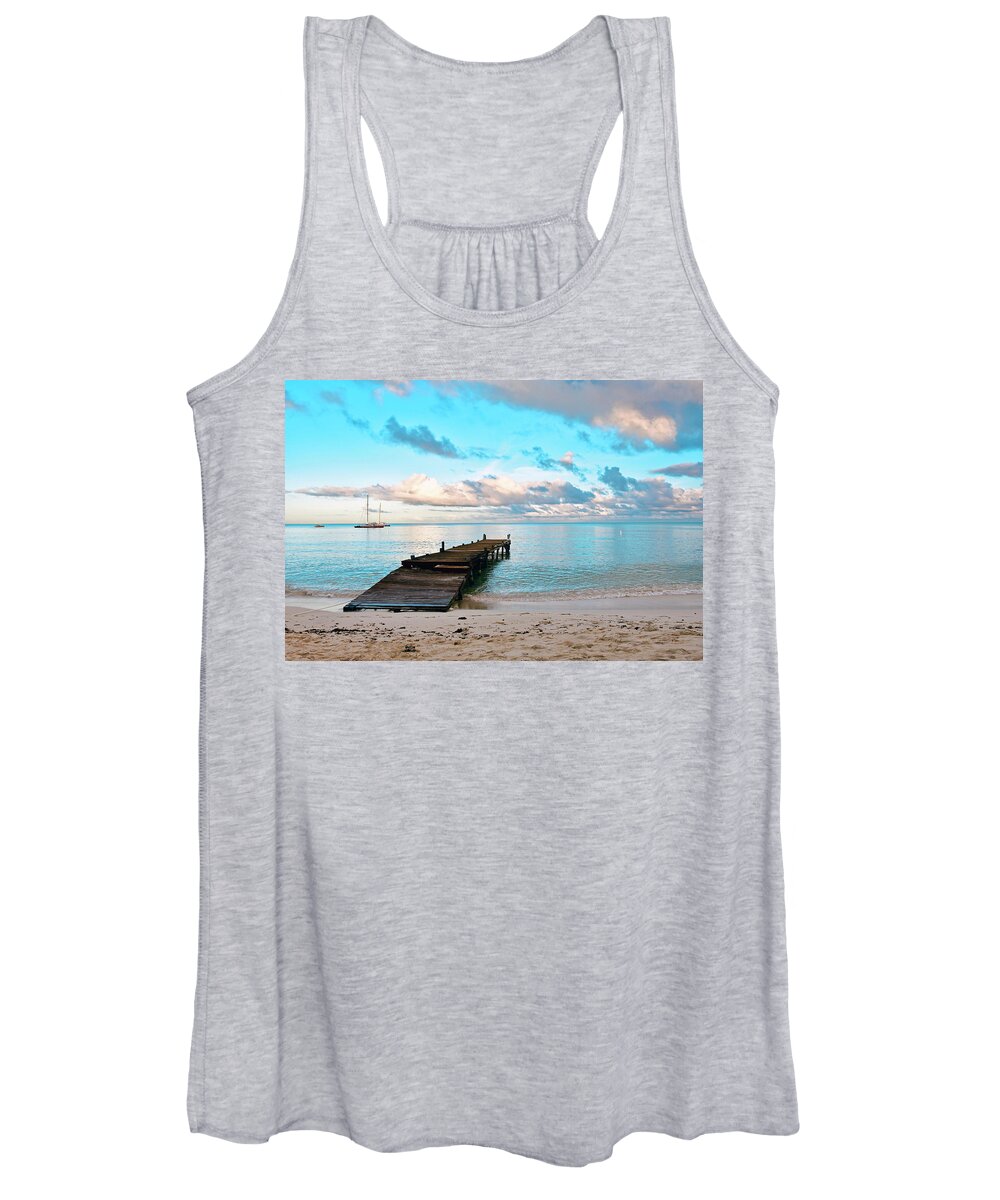 Landscape Women's Tank Top featuring the photograph Morning full of possibilities by Monika Salvan
