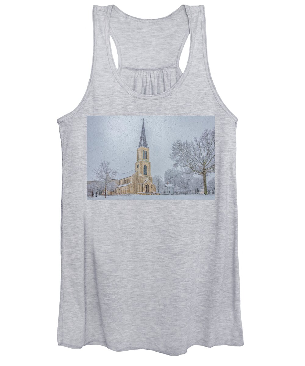 Lee University Women's Tank Top featuring the photograph Morning Surprise in February by Marcy Wielfaert