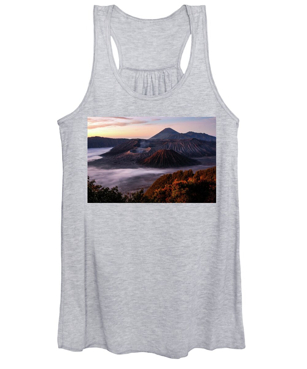 Mount Women's Tank Top featuring the photograph Kingdom Of Fire - Mount Bromo, Java. Indonesia by Earth And Spirit