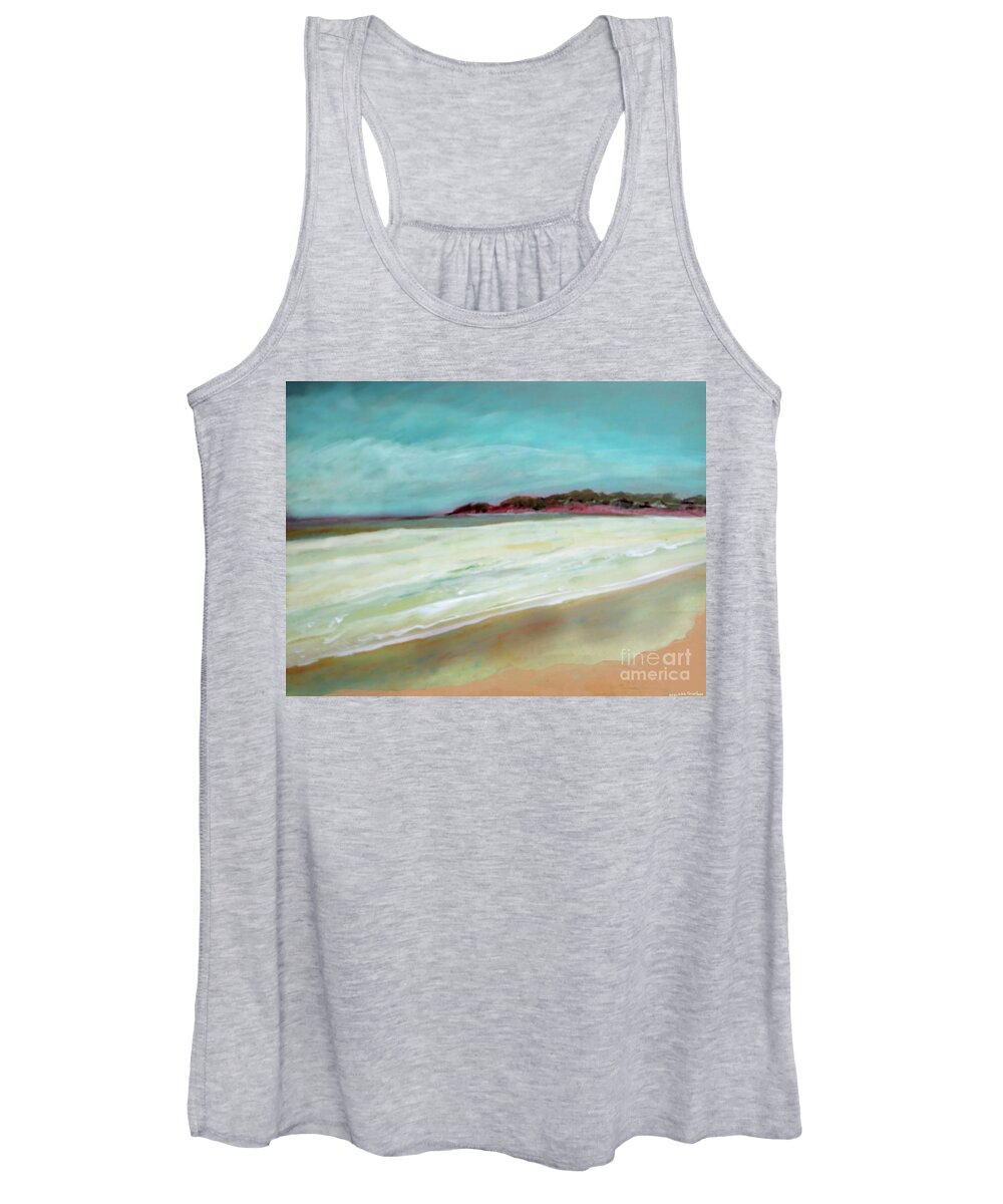 Painting Women's Tank Top featuring the painting Mt Martha Beach day by Julie Grimshaw
