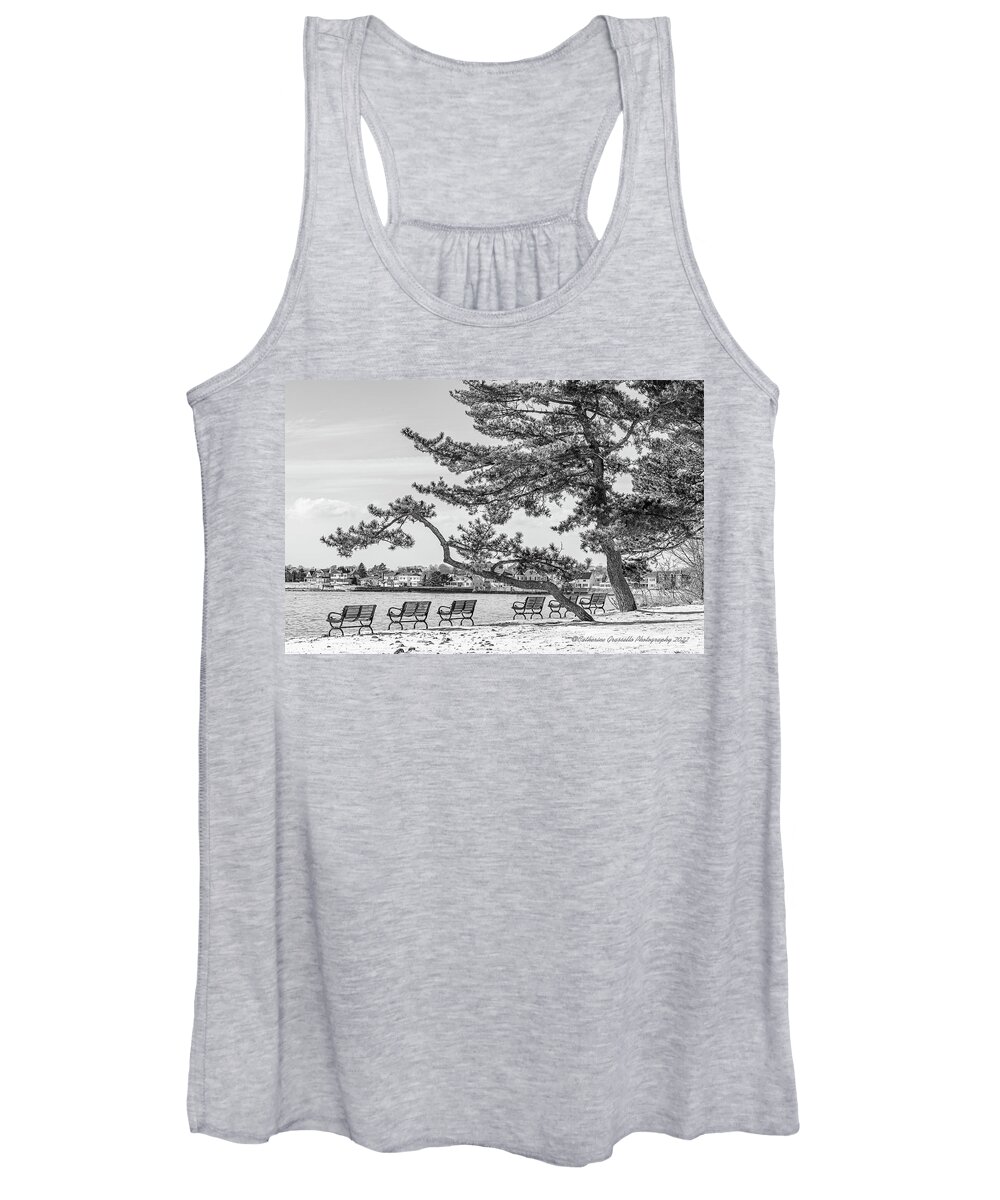 Wharf Women's Tank Top featuring the photograph Nahant Wharf by Catherine Grassello