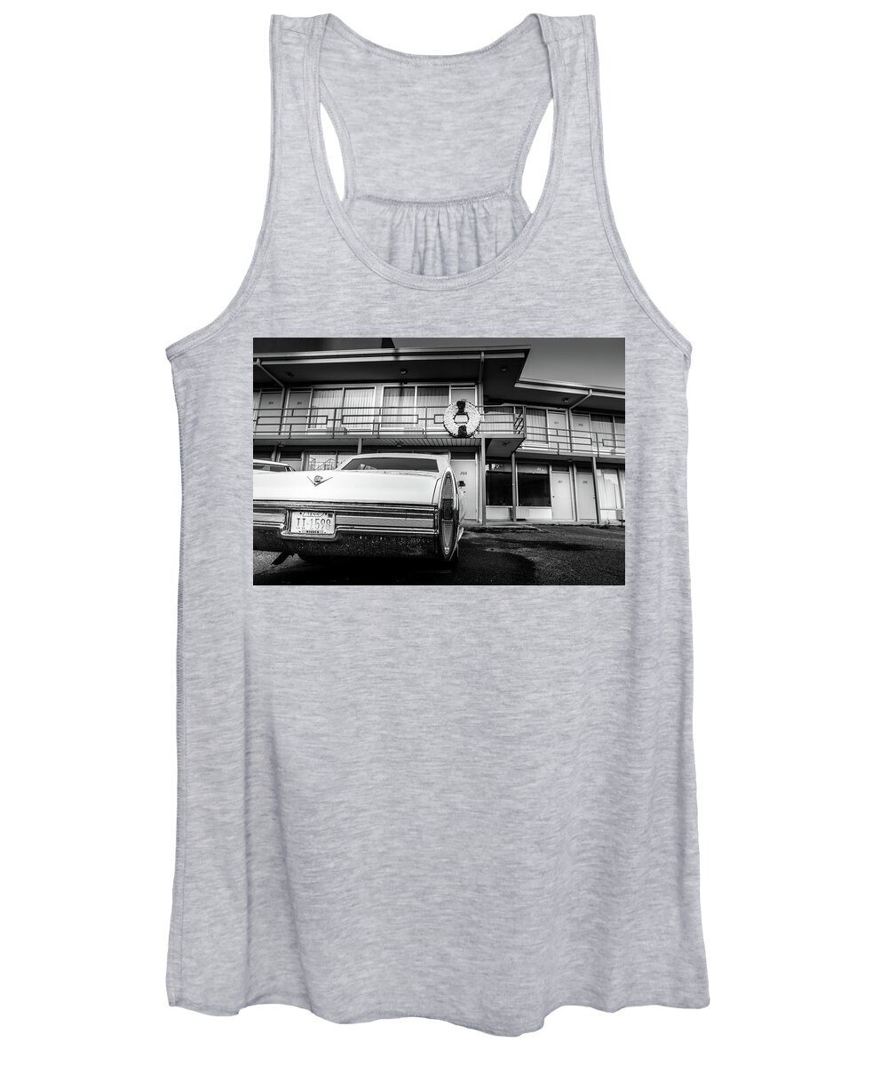 Bluff City Women's Tank Top featuring the photograph National Civil Rights Museum by Darrell DeRosia