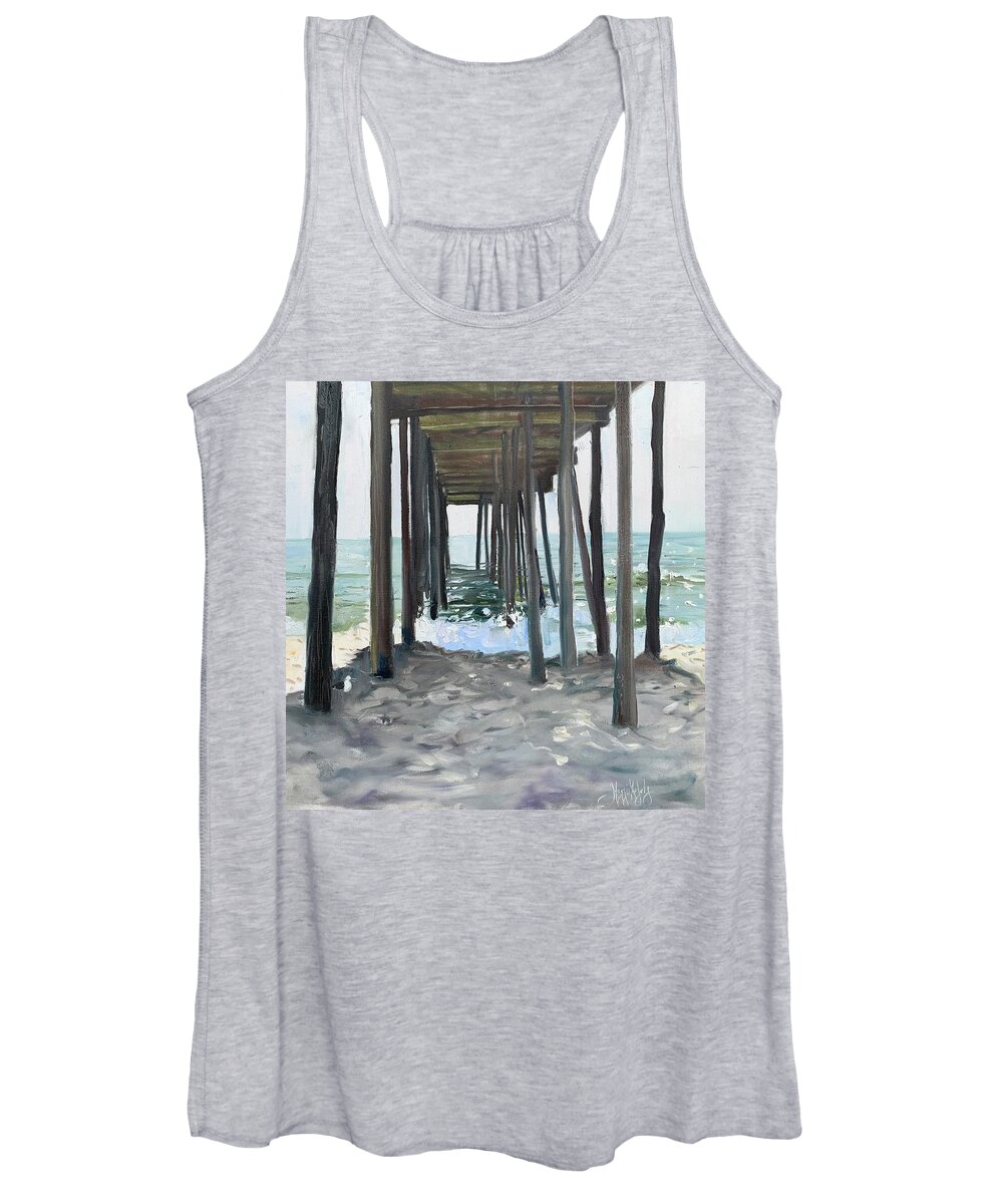 Impressionistic Beach Women's Tank Top featuring the painting New Legs by Maggii Sarfaty