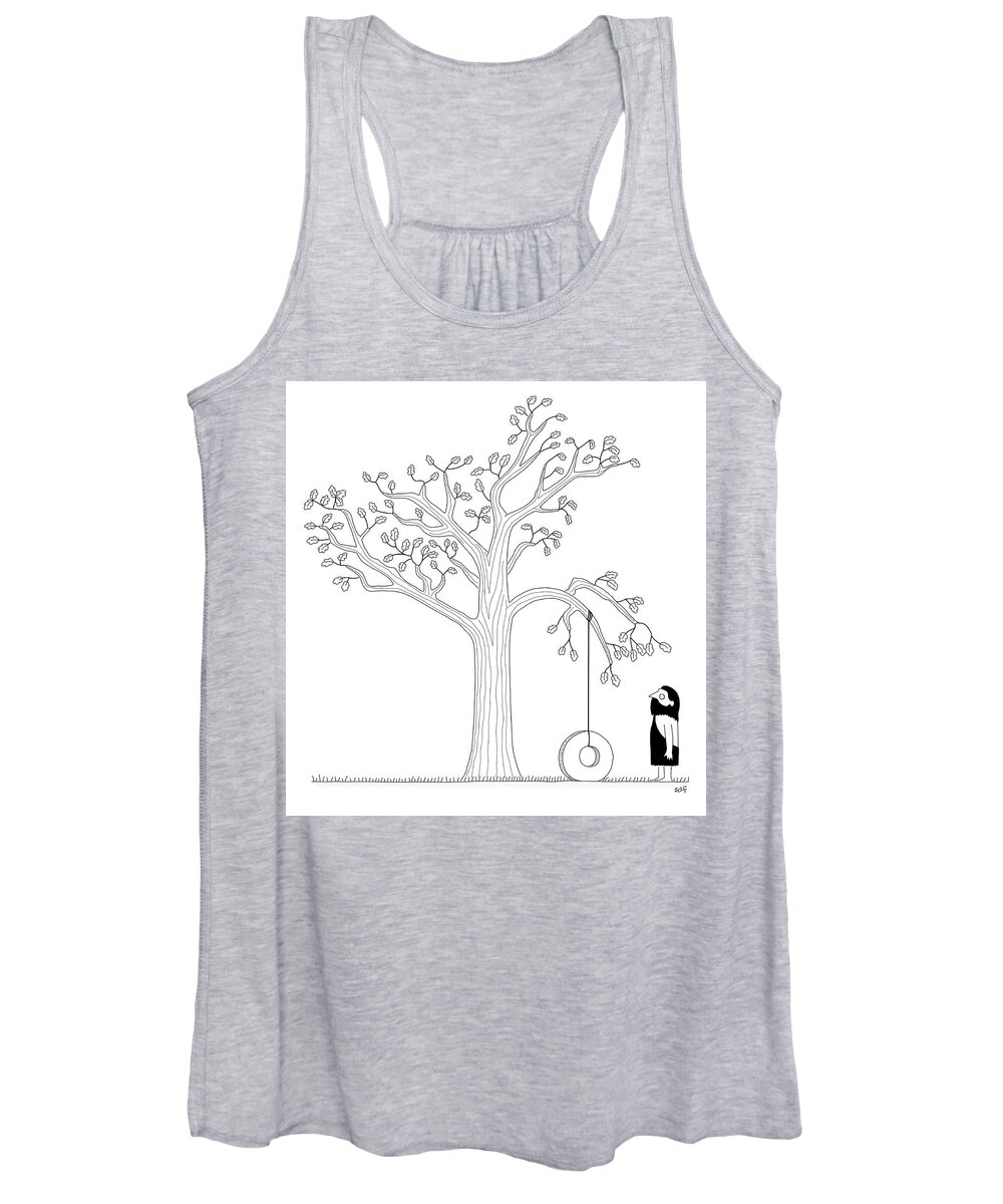 Captionless Women's Tank Top featuring the drawing New Yorker November 14, 2022 by Seth Fleishman