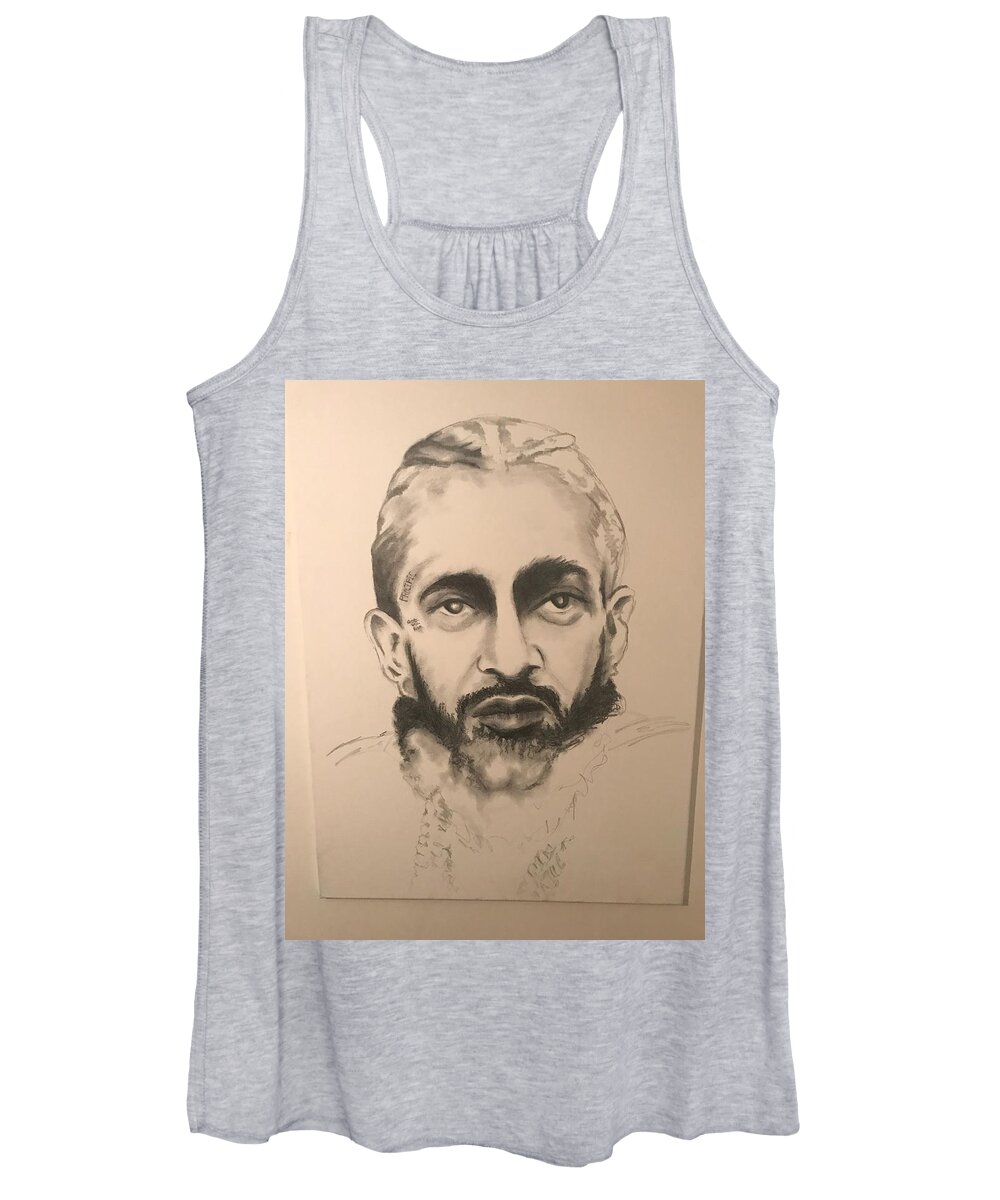  Women's Tank Top featuring the drawing NIP by Angie ONeal