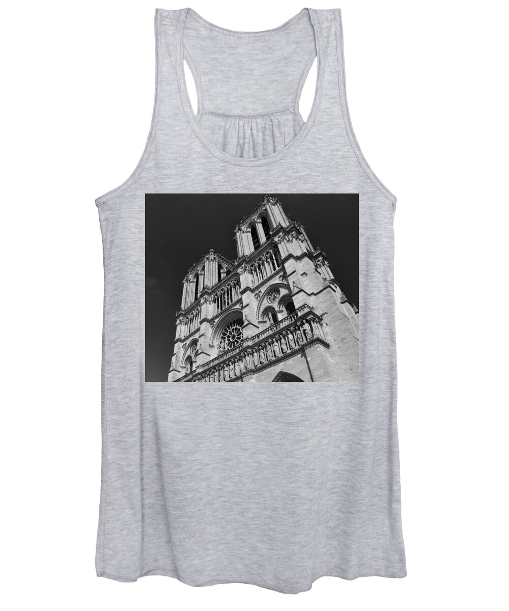Paris Women's Tank Top featuring the photograph Notre Dame by Neil R Finlay