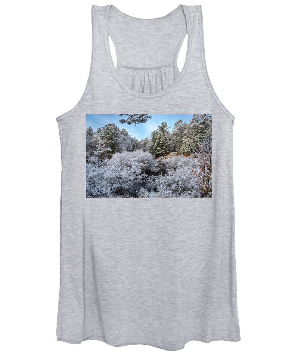 Footsore Fotography Women's Tank Top featuring the photograph November Snow by Gary McCormick