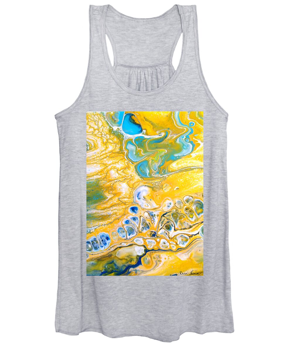  Women's Tank Top featuring the painting Oasis by Rein Nomm