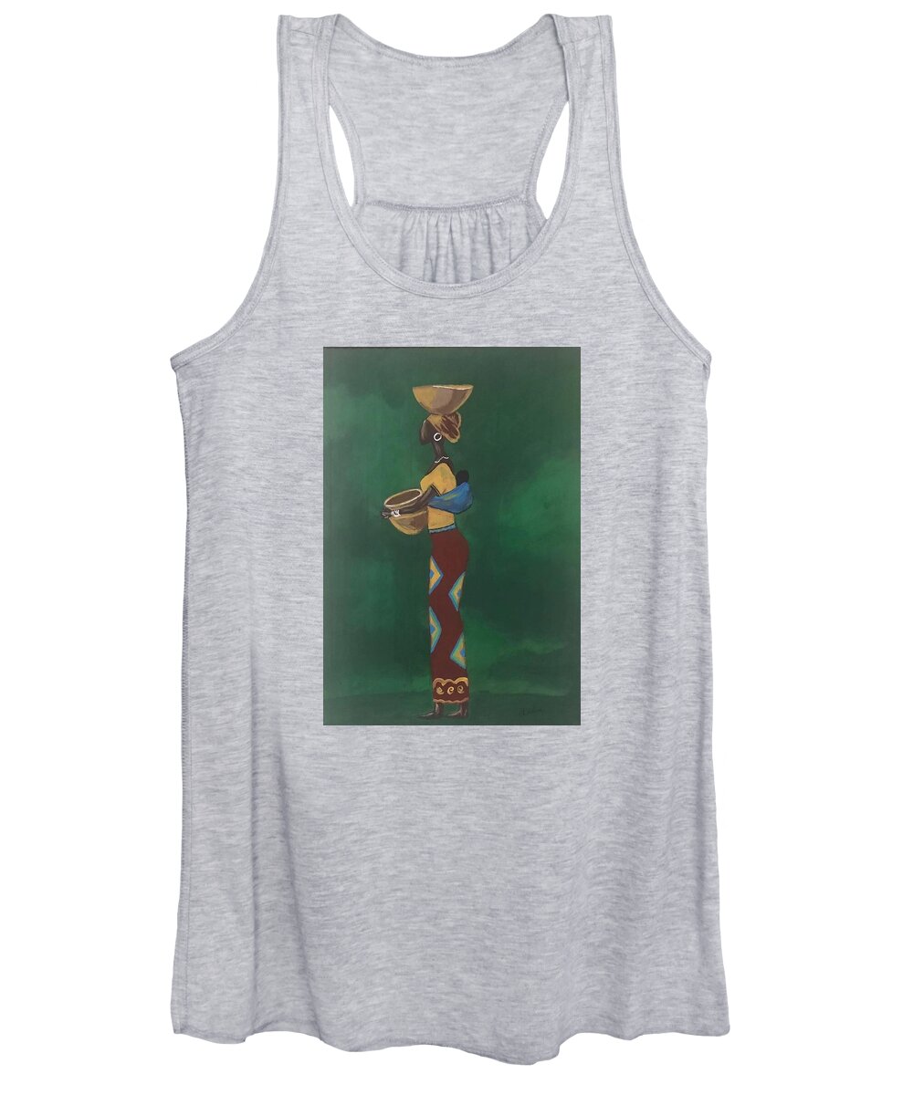  Women's Tank Top featuring the painting On Our Way by Charles Young