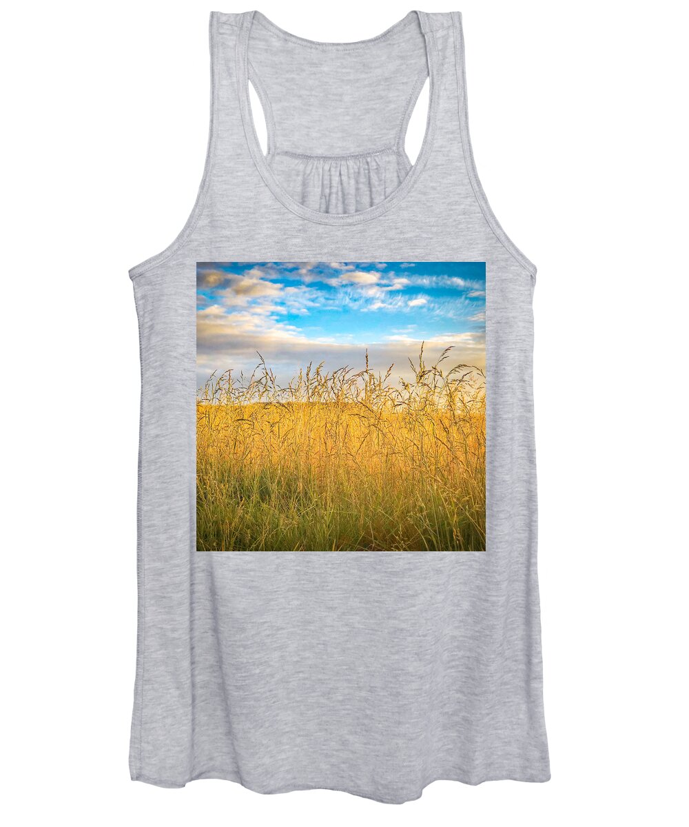 Rural Women's Tank Top featuring the photograph Open Spaces by Bonnie Bruno