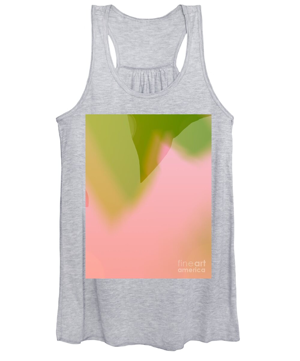 Abstract Art Women's Tank Top featuring the digital art Orchid by Jeremiah Ray