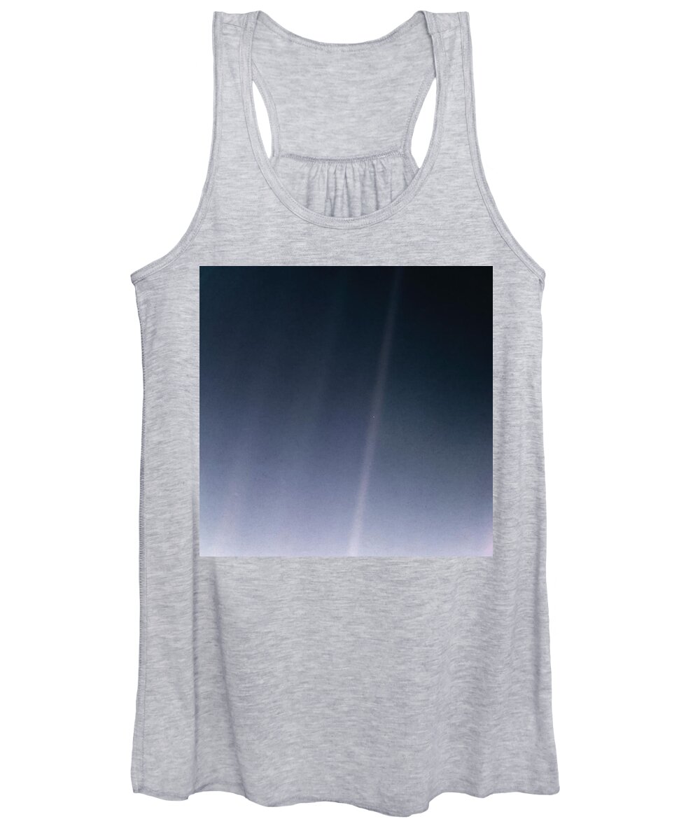 Pale Blue Dot Women's Tank Top featuring the photograph Pale Blue Dot Revisited 2020 by Marianna Mills