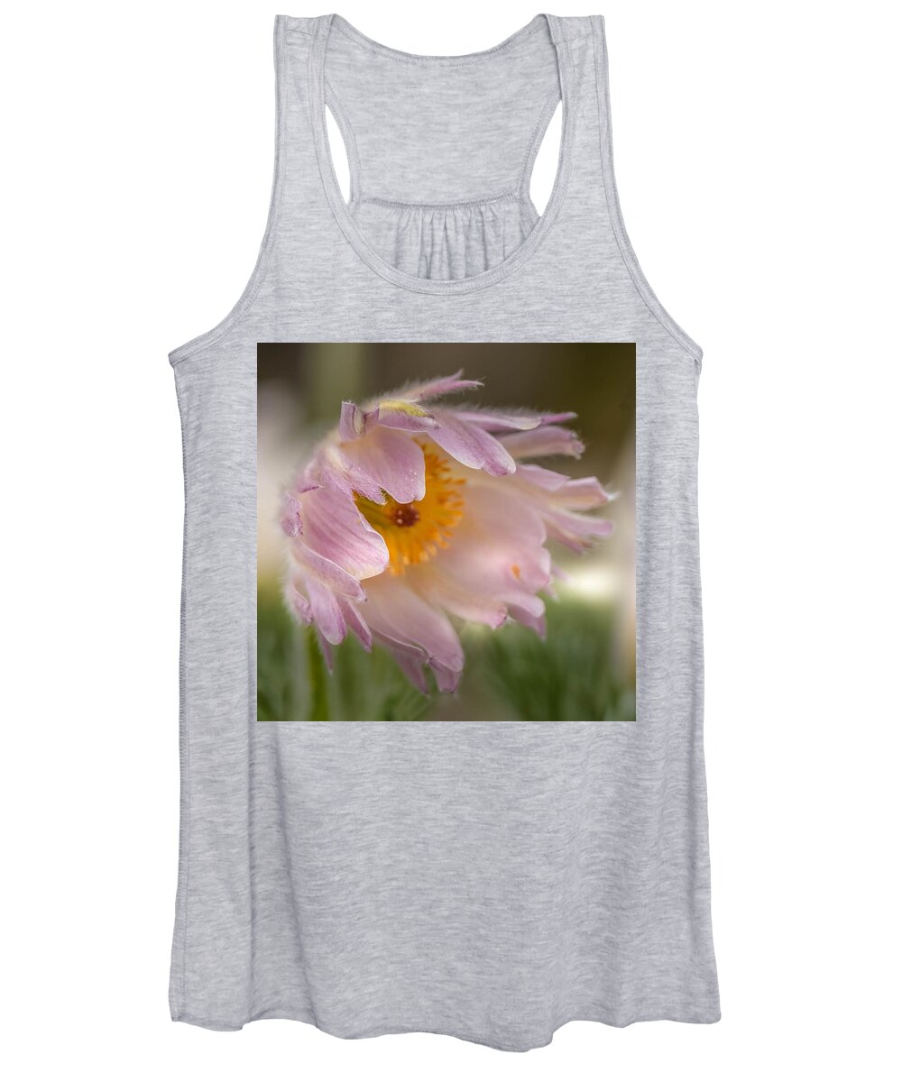 Spring Women's Tank Top featuring the photograph Pasque Flower in the Wind by Susan Rydberg