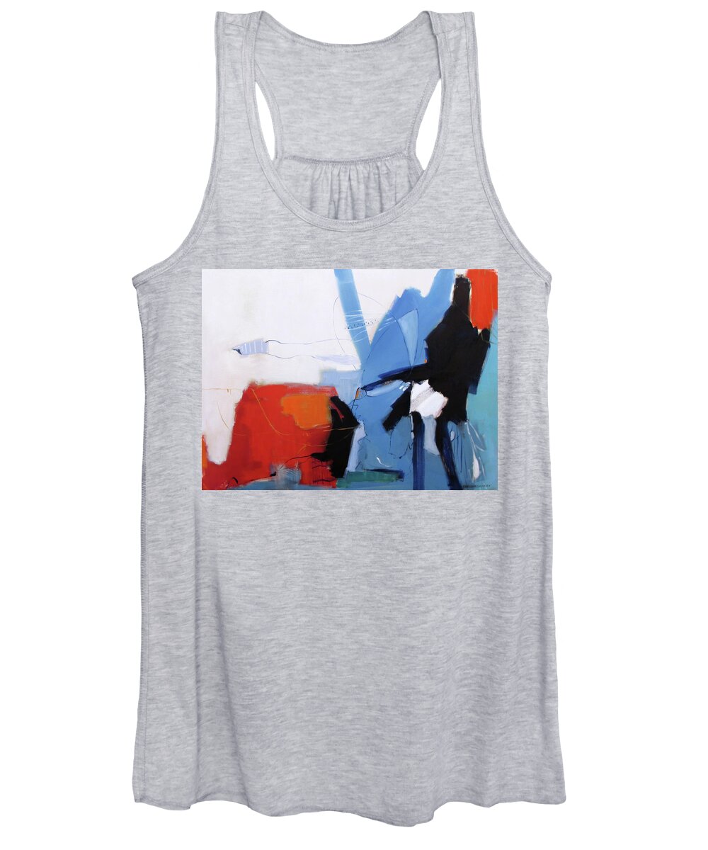 Patriot Women's Tank Top featuring the painting Patriot by Chris Gholson