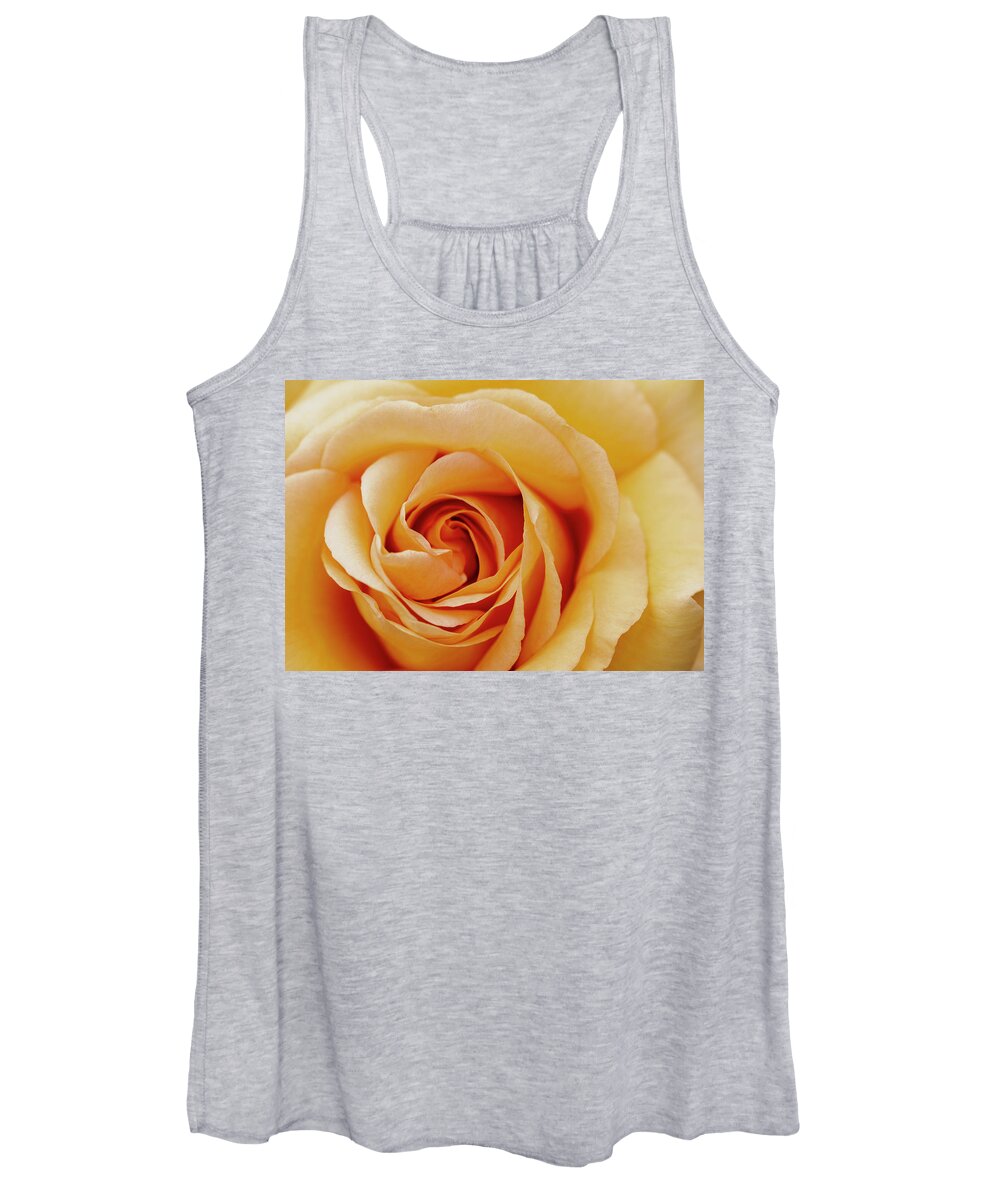Rose Women's Tank Top featuring the photograph Peach Rose by Gareth Parkes