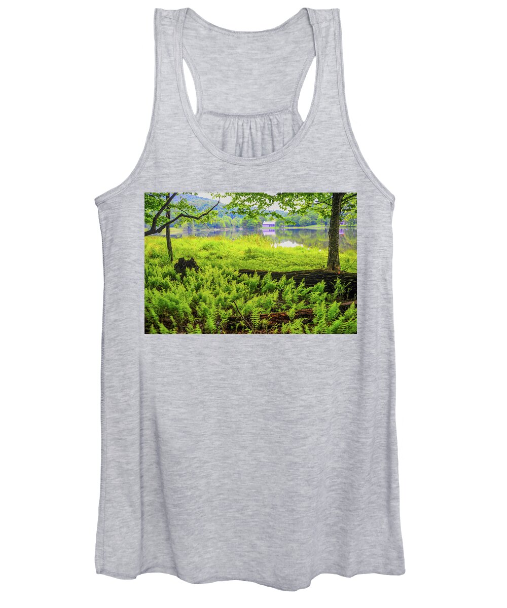Virginia Women's Tank Top featuring the photograph Peaks of Otter in Virginia by James C Richardson