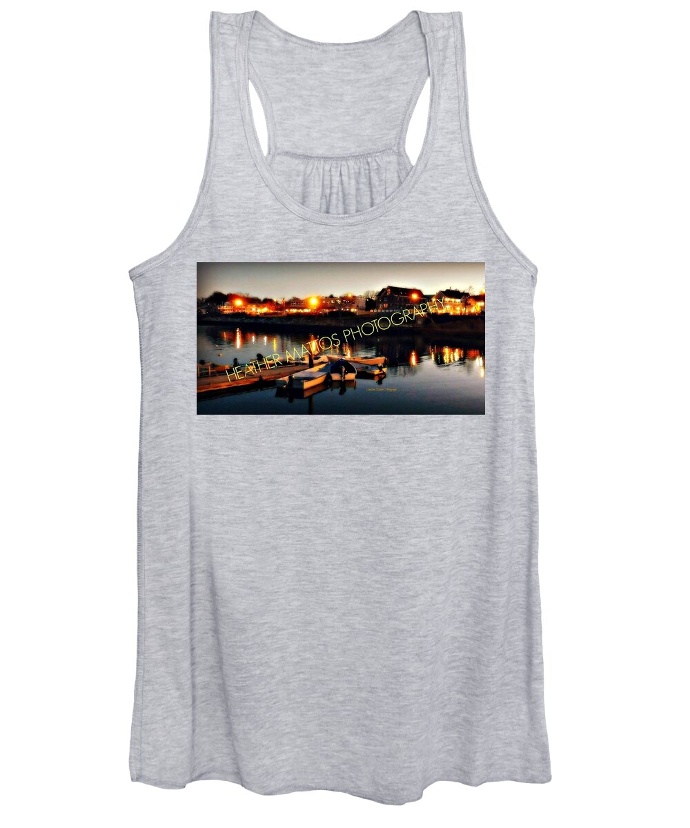 Plymouth Women's Tank Top featuring the photograph Plymouth Harbor waterfront by Heather M Photography